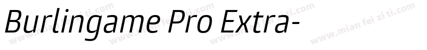 Burlingame Pro Extra字体转换